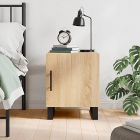 Sonoma oak engineered wood bedside table 40x40x50 cm by vidaXL, Nightstands - Ref: Foro24-827618, Price: 45,63 €, Discount: %