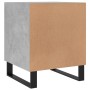 Mesita de noche madera de ingeniería gris hormigón 40x40x50 cm de vidaXL, Mesitas de noche - Ref: Foro24-827620, Precio: 43,7...