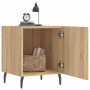 Sonoma oak engineered wood bedside table 40x40x50 cm by vidaXL, Nightstands - Ref: Foro24-827602, Price: 41,41 €, Discount: %