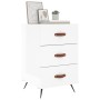 Glossy white engineered wood bedside table 40x40x66 cm by vidaXL, Nightstands - Ref: Foro24-827630, Price: 62,88 €, Discount: %