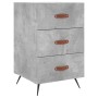 Concrete gray engineered wood bedside table 40x40x66 cm by vidaXL, Nightstands - Ref: Foro24-827632, Price: 59,62 €, Discount: %