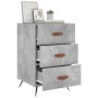 Concrete gray engineered wood bedside table 40x40x66 cm by vidaXL, Nightstands - Ref: Foro24-827632, Price: 59,62 €, Discount: %