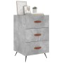 Concrete gray engineered wood bedside table 40x40x66 cm by vidaXL, Nightstands - Ref: Foro24-827632, Price: 59,62 €, Discount: %