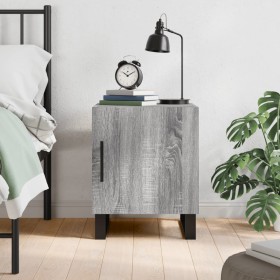 Sonoma gray engineered wood bedside table 40x40x50 cm by vidaXL, Nightstands - Ref: Foro24-827624, Price: 36,99 €, Discount: %