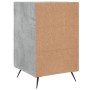 Concrete gray engineered wood bedside table 40x40x66 cm by vidaXL, Nightstands - Ref: Foro24-827632, Price: 59,62 €, Discount: %