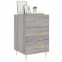 Bedside table made of gray Sonoma engineered wood, 40x40x66 cm. by vidaXL, Nightstands - Ref: Foro24-827650, Price: 43,54 €, ...