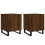 Bedside tables 2 units engineered wood brown oak 40x40x50 cm by vidaXL, Nightstands - Ref: Foro24-827627, Price: 59,96 €, Dis...