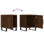 Bedside tables 2 units engineered wood brown oak 40x40x50 cm by vidaXL, Nightstands - Ref: Foro24-827627, Price: 59,96 €, Dis...