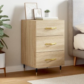 Sonoma oak engineered wood bedside table 40x40x66 cm by vidaXL, Nightstands - Ref: Foro24-827639, Price: 57,52 €, Discount: %