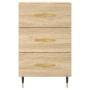 Mesita de noche madera de ingeniería roble Sonoma 40x40x66 cm de vidaXL, Mesitas de noche - Ref: Foro24-827639, Precio: 57,52...