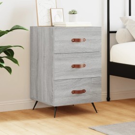 Sonoma gray engineered wood bedside table 40x40x66 cm by vidaXL, Nightstands - Ref: Foro24-827634, Price: 48,81 €, Discount: %