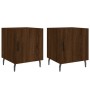 Nightstands 2 pcs oak brown engineered wood 40x40x50 cm by vidaXL, Nightstands - Ref: Foro24-827611, Price: 54,07 €, Discount: %