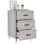 Sonoma gray engineered wood bedside table 40x40x66 cm by vidaXL, Nightstands - Ref: Foro24-827634, Price: 48,73 €, Discount: %