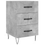 Concrete gray engineered wood bedside table 40x40x66 cm by vidaXL, Nightstands - Ref: Foro24-827656, Price: 58,30 €, Discount: %