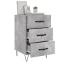 Concrete gray engineered wood bedside table 40x40x66 cm by vidaXL, Nightstands - Ref: Foro24-827656, Price: 58,30 €, Discount: %