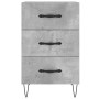 Concrete gray engineered wood bedside table 40x40x66 cm by vidaXL, Nightstands - Ref: Foro24-827656, Price: 58,30 €, Discount: %