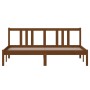 Estructura de cama madera maciza marrón miel 160x200 cm de vidaXL, Camas y somieres - Ref: Foro24-814897, Precio: 127,50 €, D...