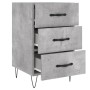 Concrete gray engineered wood bedside table 40x40x66 cm by vidaXL, Nightstands - Ref: Foro24-827656, Price: 58,30 €, Discount: %