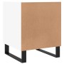 Mesita de noche madera de ingeniería blanco 40x40x50 cm de vidaXL, Mesitas de noche - Ref: Foro24-827612, Precio: 33,38 €, De...