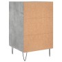 Concrete gray engineered wood bedside table 40x40x66 cm by vidaXL, Nightstands - Ref: Foro24-827656, Price: 58,30 €, Discount: %