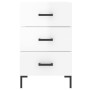 Glossy white engineered wood bedside table 40x40x66 cm by vidaXL, Nightstands - Ref: Foro24-827662, Price: 70,46 €, Discount: %