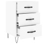 Engineered wood white bedside table 40x40x66 cm by vidaXL, Nightstands - Ref: Foro24-827652, Price: 48,99 €, Discount: %