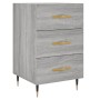 Sonoma gray engineered wood bedside table 40x40x66 cm by vidaXL, Nightstands - Ref: Foro24-827642, Price: 60,79 €, Discount: %