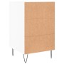 Engineered wood white bedside table 40x40x66 cm by vidaXL, Nightstands - Ref: Foro24-827652, Price: 48,99 €, Discount: %