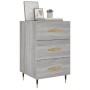 Sonoma gray engineered wood bedside table 40x40x66 cm by vidaXL, Nightstands - Ref: Foro24-827642, Price: 60,79 €, Discount: %