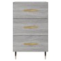 Sonoma gray engineered wood bedside table 40x40x66 cm by vidaXL, Nightstands - Ref: Foro24-827642, Price: 60,79 €, Discount: %