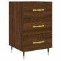 Oak brown engineered wood bedside table 40x40x66 cm by vidaXL, Nightstands - Ref: Foro24-827643, Price: 59,13 €, Discount: %