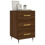 Oak brown engineered wood bedside table 40x40x66 cm by vidaXL, Nightstands - Ref: Foro24-827643, Price: 59,13 €, Discount: %