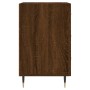 Oak brown engineered wood bedside table 40x40x66 cm by vidaXL, Nightstands - Ref: Foro24-827643, Price: 59,13 €, Discount: %