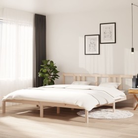 Solid wood bed frame Super King 180x200 cm by vidaXL, Beds and slatted bases - Ref: Foro24-814899, Price: 134,99 €, Discount: %