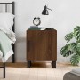 Oak brown engineered wood bedside table 40x40x50 cm by vidaXL, Nightstands - Ref: Foro24-827626, Price: 45,15 €, Discount: %