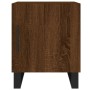 Mesita de noche madera de ingeniería marrón roble 40x40x50 cm de vidaXL, Mesitas de noche - Ref: Foro24-827626, Precio: 45,15...