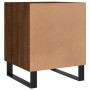 Oak brown engineered wood bedside table 40x40x50 cm by vidaXL, Nightstands - Ref: Foro24-827626, Price: 45,15 €, Discount: %