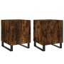 Nightstands 2 pcs engineered wood smoked oak 40x40x50 cm by vidaXL, Nightstands - Ref: Foro24-827623, Price: 78,47 €, Discoun...