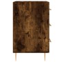 Smoked oak engineered wood bedside table 40x40x66 cm by vidaXL, Nightstands - Ref: Foro24-827649, Price: 57,40 €, Discount: %