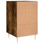 Smoked oak engineered wood bedside table 40x40x66 cm by vidaXL, Nightstands - Ref: Foro24-827649, Price: 57,40 €, Discount: %