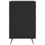 Mesita de noche madera de ingeniería negro 40x40x66 cm de vidaXL, Mesitas de noche - Ref: Foro24-827629, Precio: 43,63 €, Des...