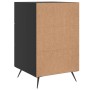 Mesita de noche madera de ingeniería negro 40x40x66 cm de vidaXL, Mesitas de noche - Ref: Foro24-827629, Precio: 43,63 €, Des...