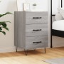 Sonoma gray engineered wood bedside table 40x40x66 cm by vidaXL, Nightstands - Ref: Foro24-827658, Price: 60,90 €, Discount: %