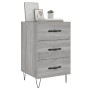 Sonoma gray engineered wood bedside table 40x40x66 cm by vidaXL, Nightstands - Ref: Foro24-827658, Price: 60,90 €, Discount: %