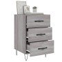 Sonoma gray engineered wood bedside table 40x40x66 cm by vidaXL, Nightstands - Ref: Foro24-827658, Price: 60,90 €, Discount: %