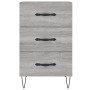 Sonoma gray engineered wood bedside table 40x40x66 cm by vidaXL, Nightstands - Ref: Foro24-827658, Price: 60,90 €, Discount: %