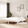 White solid wood bed frame Super King 180x200 cm by vidaXL, Beds and slatted bases - Ref: Foro24-814900, Price: 122,99 €, Dis...