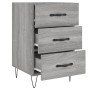 Sonoma gray engineered wood bedside table 40x40x66 cm by vidaXL, Nightstands - Ref: Foro24-827658, Price: 60,90 €, Discount: %