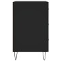 Mesita de noche madera de ingeniería negro 40x40x66 cm de vidaXL, Mesitas de noche - Ref: Foro24-827653, Precio: 62,65 €, Des...