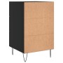 Mesita de noche madera de ingeniería negro 40x40x66 cm de vidaXL, Mesitas de noche - Ref: Foro24-827653, Precio: 62,65 €, Des...